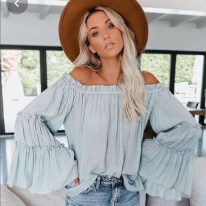 Vici Off-the-Shoulder Flowy Top